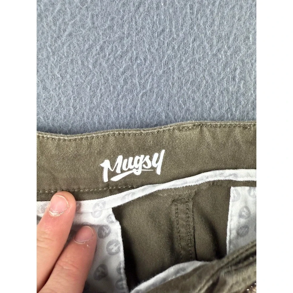Mugsy Pants Men's 36x29* Olives Army Green Chino Stretch Regular Straight Casual